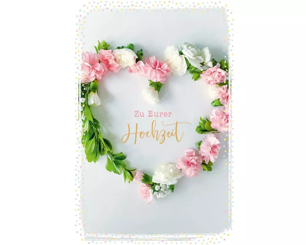 ABC Glückwunschkarte Hochzeit 12.5 x 17.6 cm