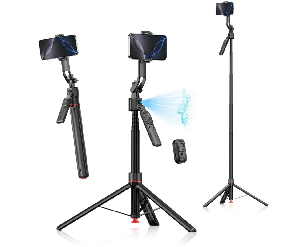 4smarts 360° AI-Stativ mit Gesichtsverfolgung inkl. Fernbedienung