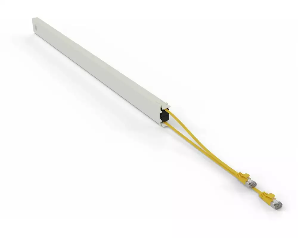 Patchbox patchbox.one / Cassette / 46RU / Cat 6A, STP, 2.5 m, Gelb