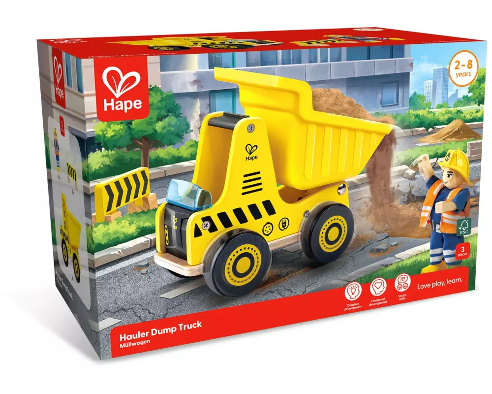 Hape Baustellenfahrzeug Kipplaster