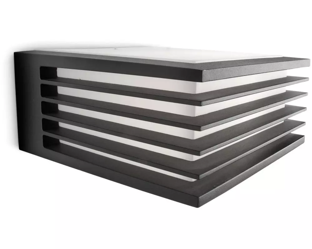 Philips Wandleuchte Shades, E27, 42 W, Anthrazit