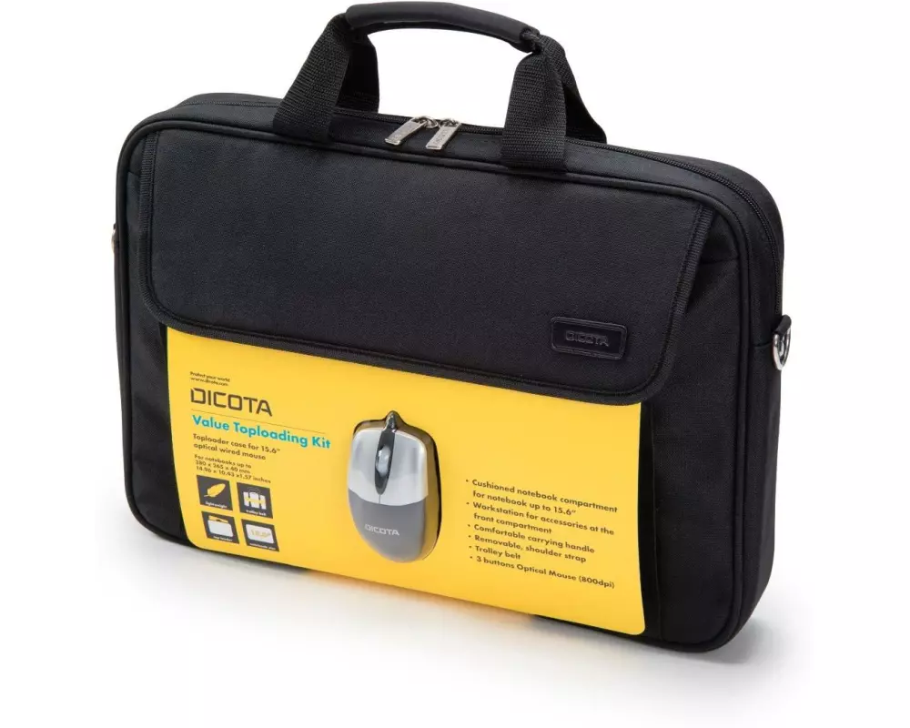 DICOTA Notebooktasche Value Toploading Kit 16 "