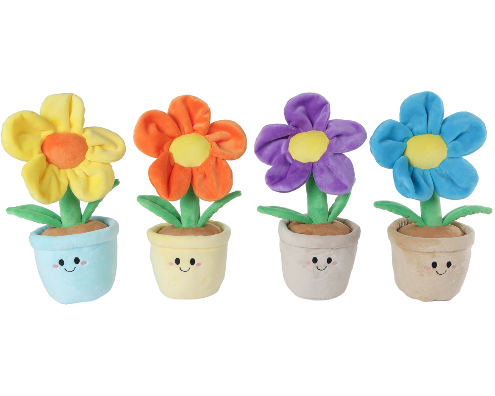 ROOST Plüsch Blumen 30cm 660581 assortiert