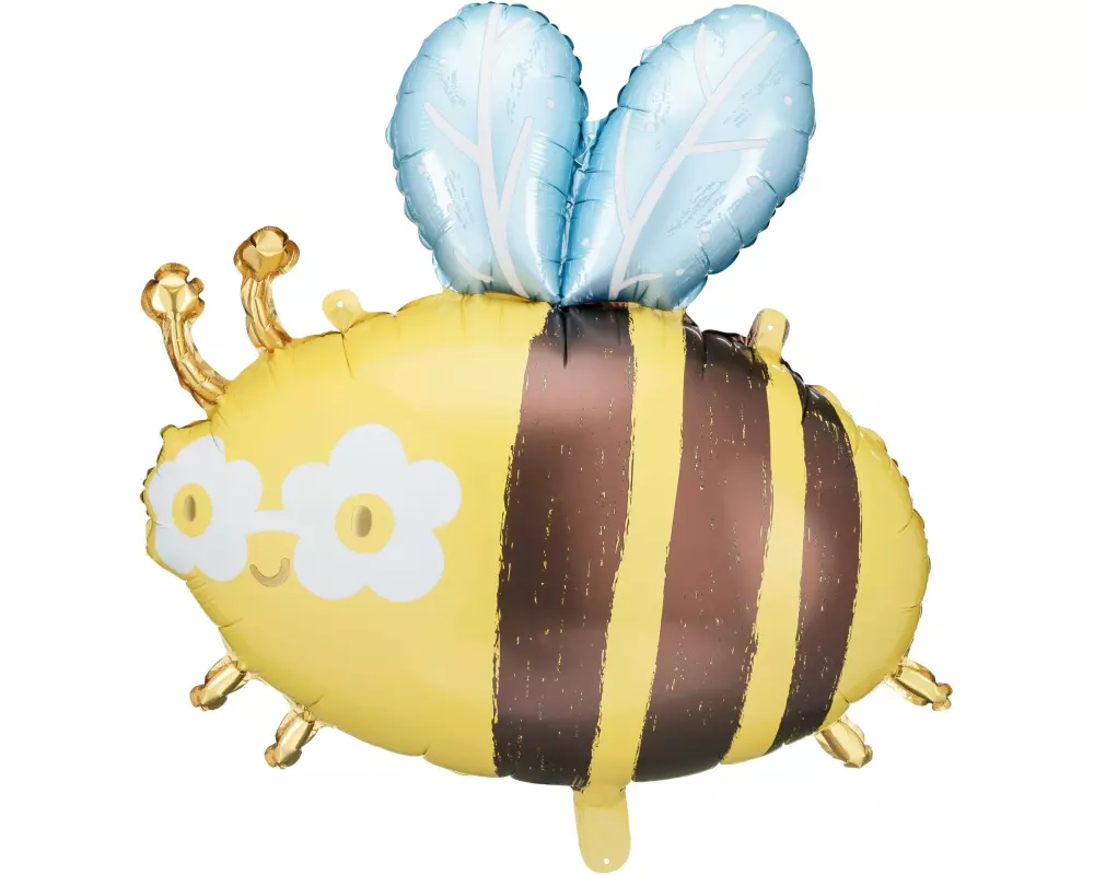 Partydeco Folienballon Hummel 63.5 x 72 cm, Gelb