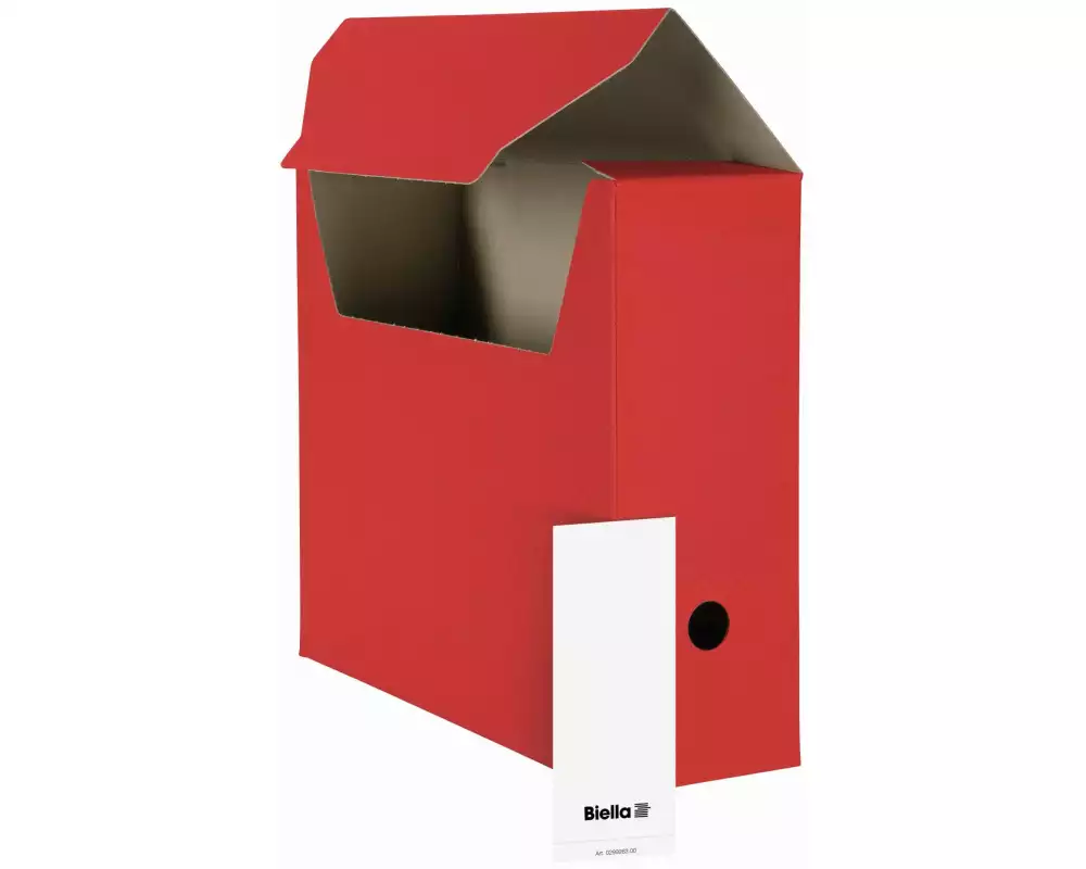 Biella Archivschachtel A4 Rot, 10 Stück