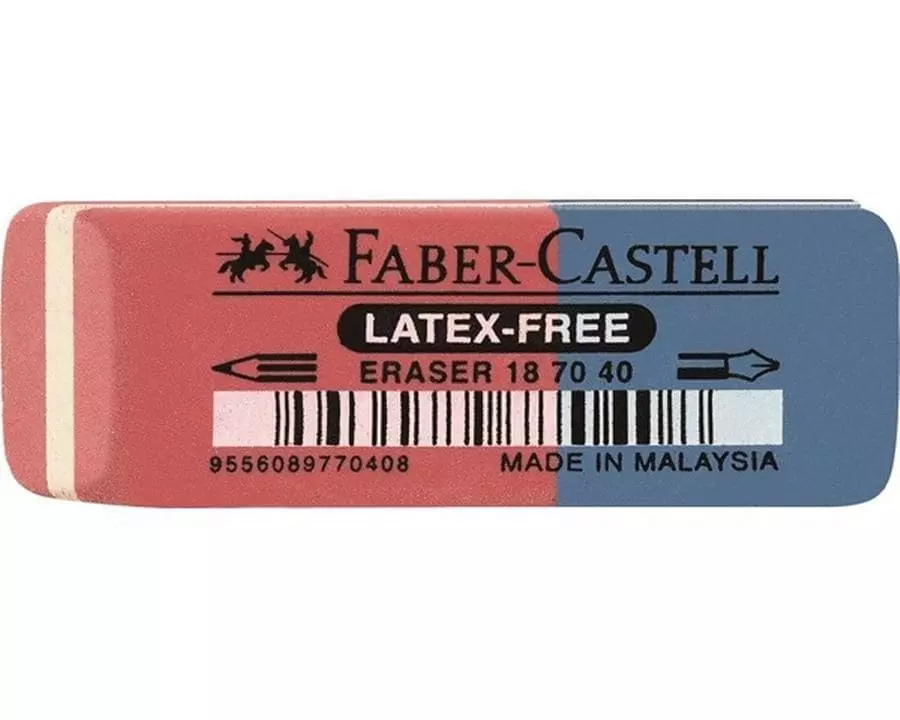 Faber-Castell Radiergummi 7070-40 Blau/Rot