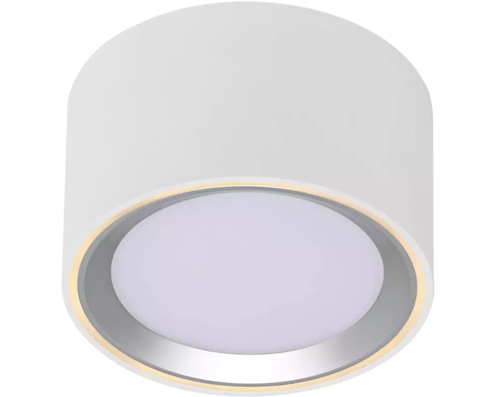 Nordlux Aufbauspot Fallon 8.5W LED, 2700K, IP20, 230 V, weiss/stahl