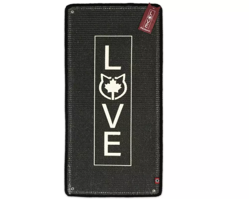 CanadianCat Kratzteppich + Wandbefestigung Anthrazit, 80 x 40 cm