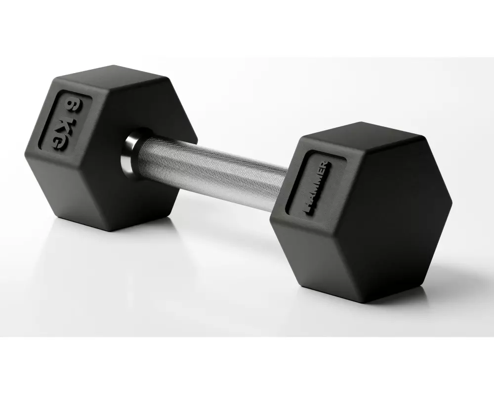 HAMMER Kurzhantel Hexagon PRO 1 x 6 kg