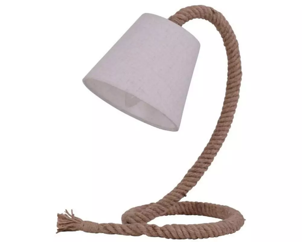 Näve Tischleuchte mit Textilschirm «Rope» 35 cm