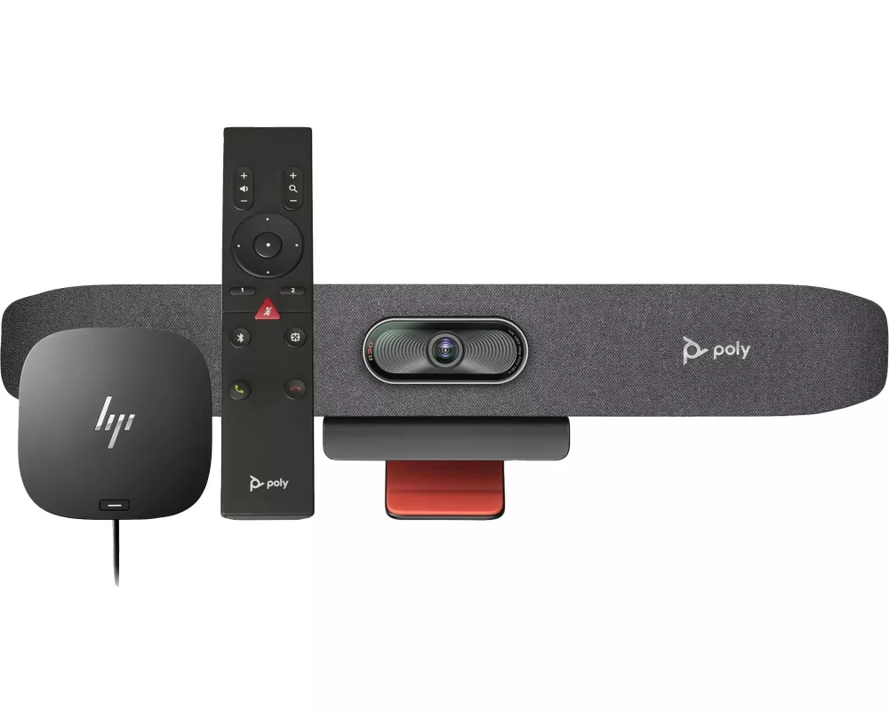 HP Poly Studio R30 Video Collaboration Bar + HP USB-C Dock G5