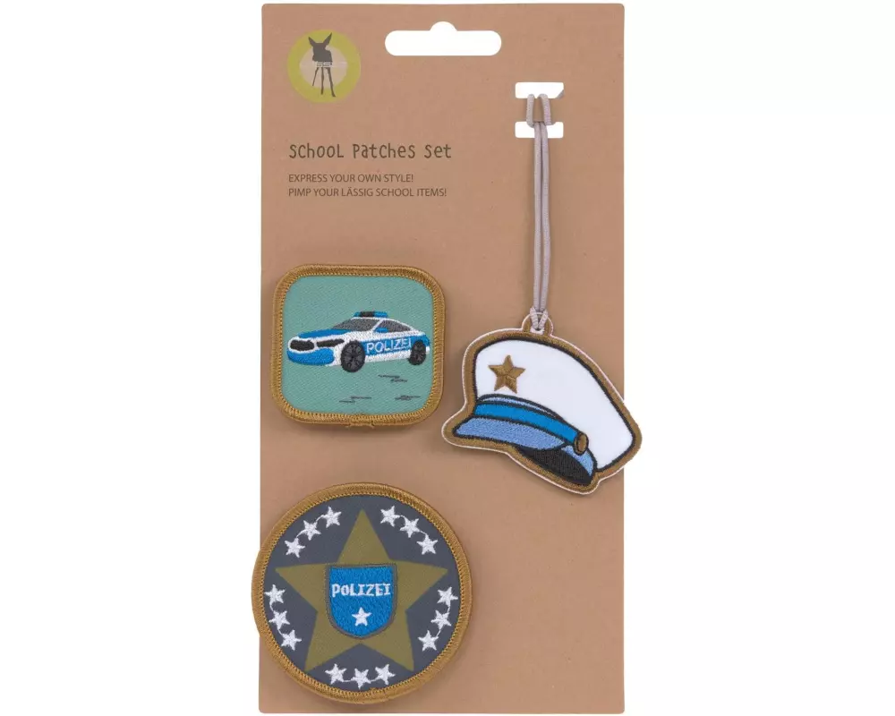 Lässig Badges Polizei 3-teilig