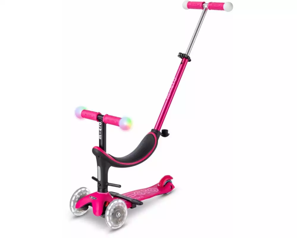 Micro Mobility Kickboard Mini2Grow Deluxe Magic LED, Pink