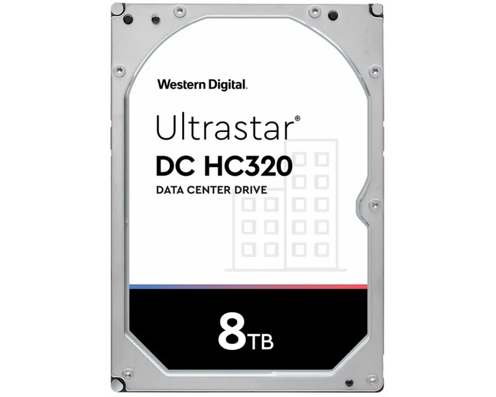 Western Digital Ultrastar 7K8 8TB HDD SATA 6Gb/s 512E TCG 7200Rpm HUS728T8TALE6L4 24x7 3.5 inch Bulk