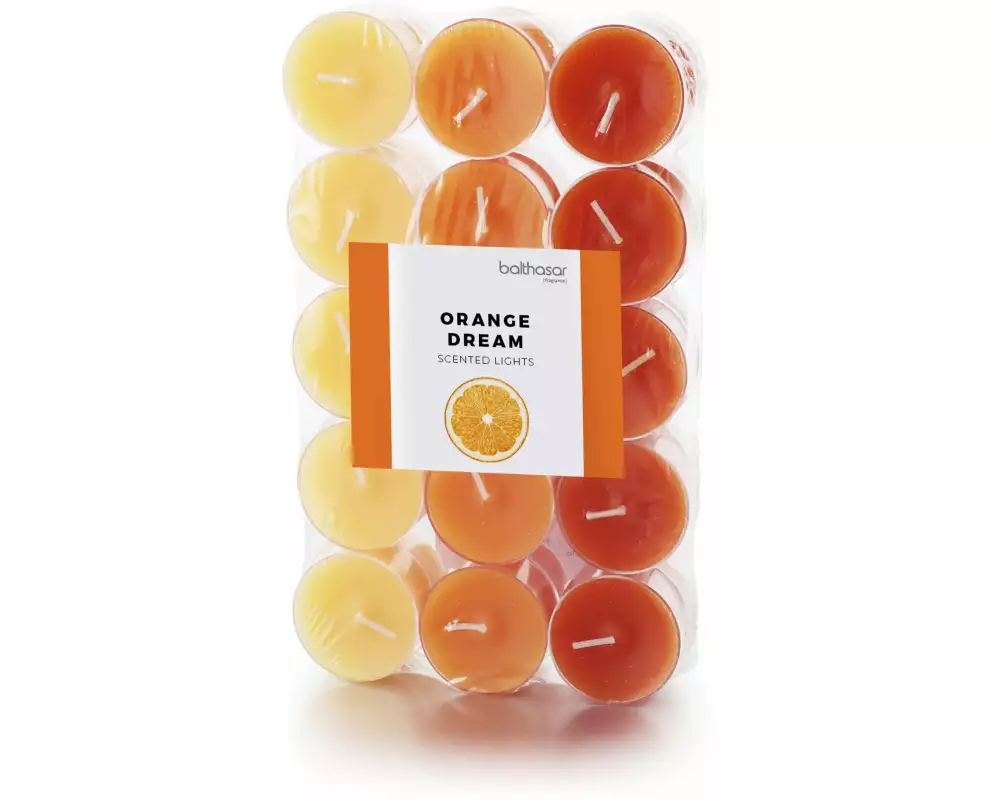 balthasar Teelicht Orange Dream 30 Stück