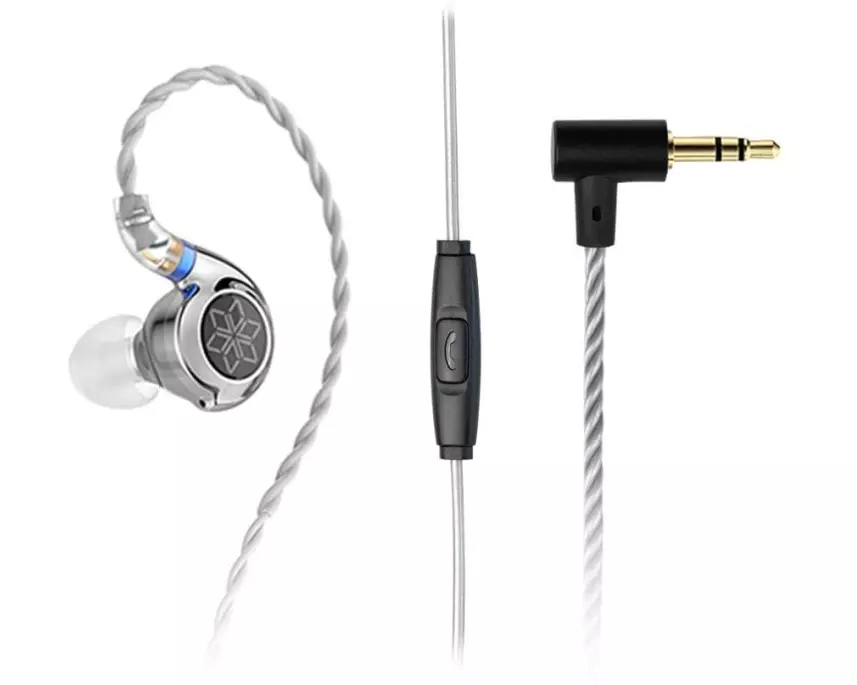 FiiO FiiO FD11 MIC In-Ear Ohrhörer mit Mikrofon Schwarz; Silber