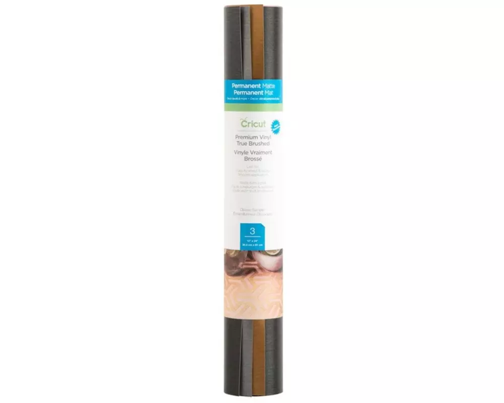 Cricut Vinylfolie Premium Brushed Sampler 3 Blatt