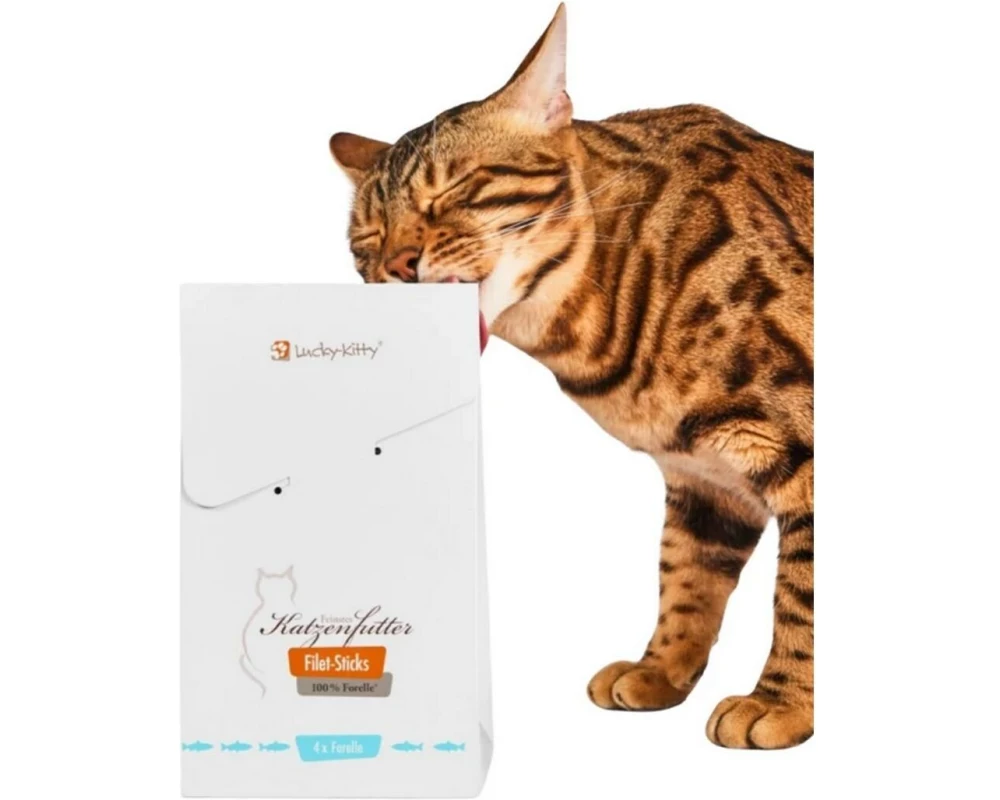 Lucky-Kitty Cat Snack Prem.Stick 100% Filet 440 g