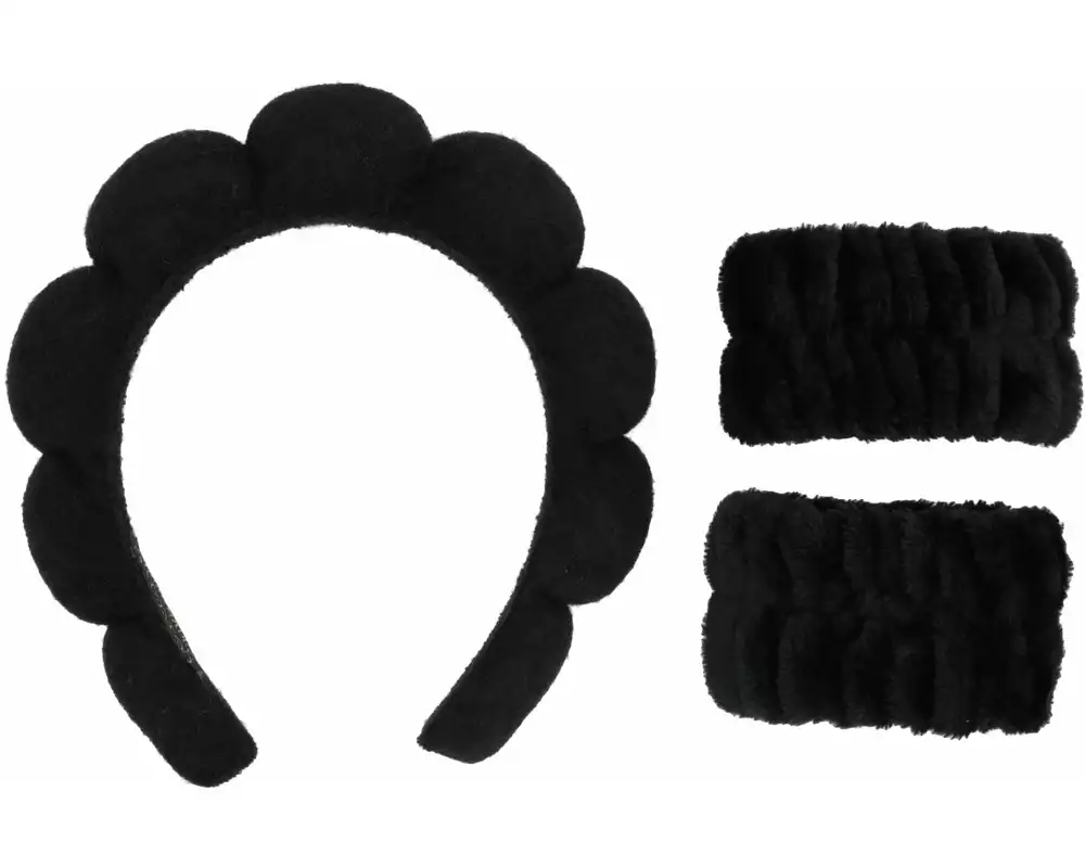 Trisa Accessoires Abschmink-Haarreif mit Armbänder Schwarz