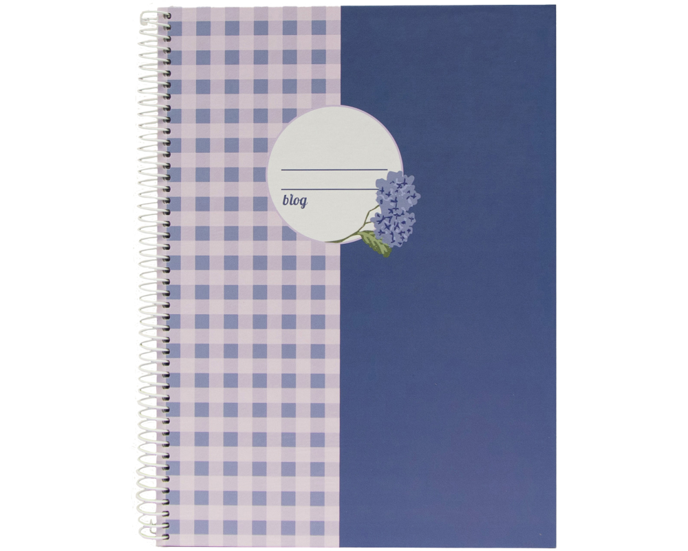 ANCOR Spiralbuch Hardcover A4 130409 Provence Vichy, liniert 80 Bl.