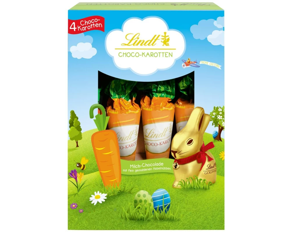 Lindt Schokolade Schirm Milch Karotte 54 g