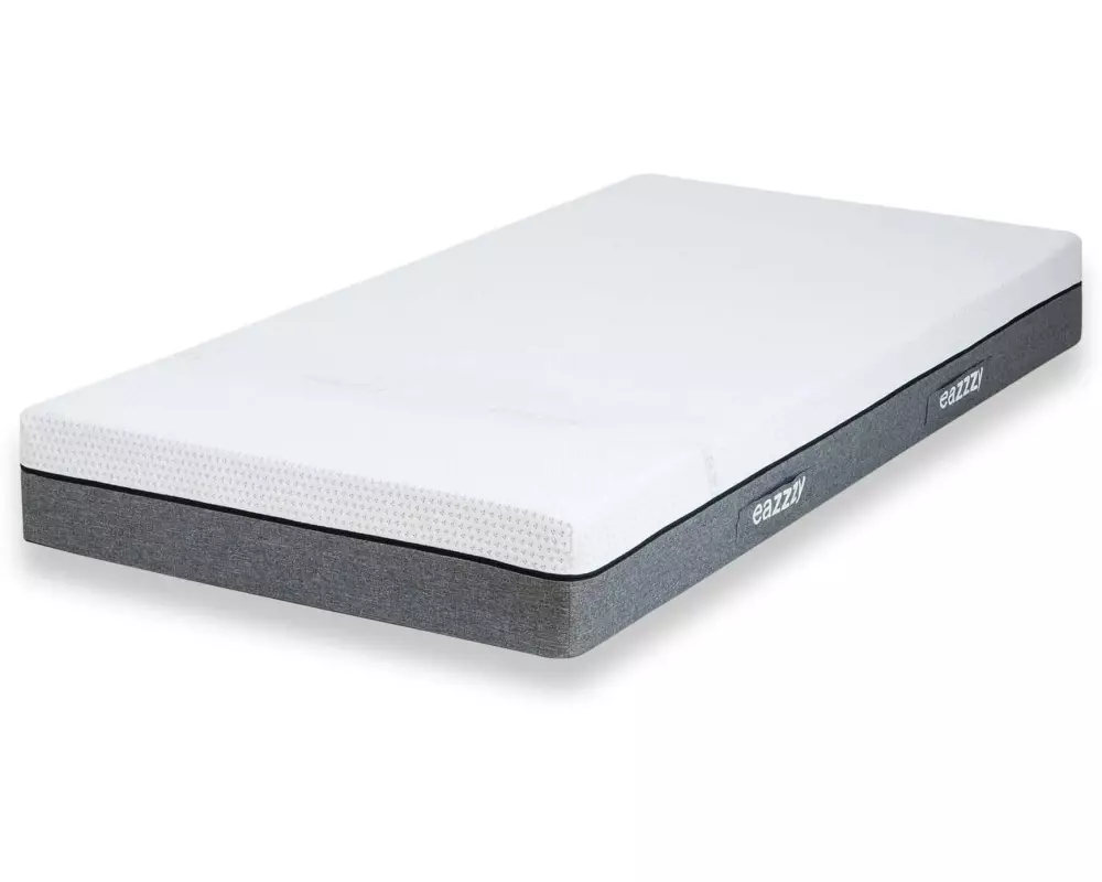 eazzzy Matratze 100 x 200 cm, Weiss/Grau
