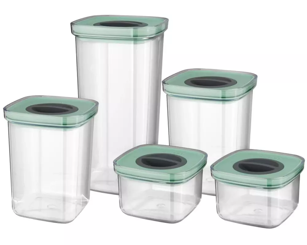 BergHOFF Vorratsbehälter Leo 5-Stück, 0.4 l/1 l/1.6 l/2.1 l