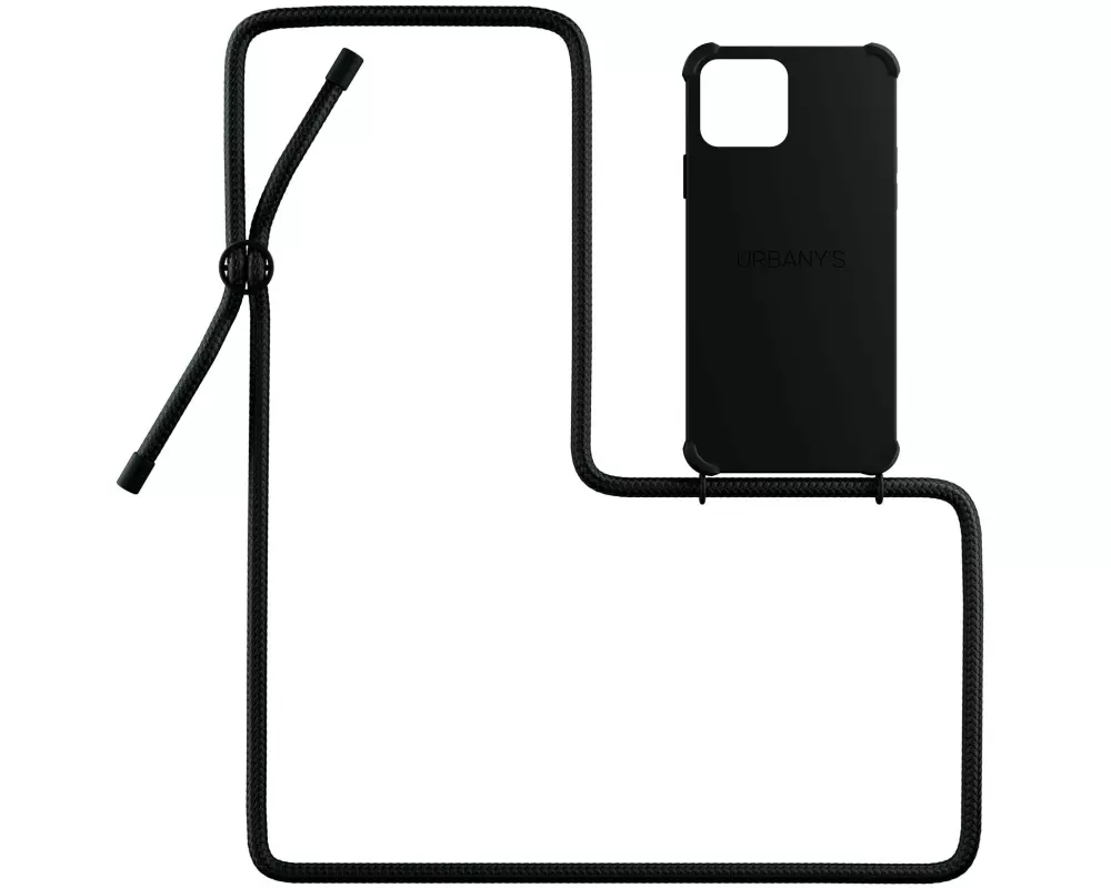 Urbany's Necklace Case iPhone 14 Plus All Black Matt