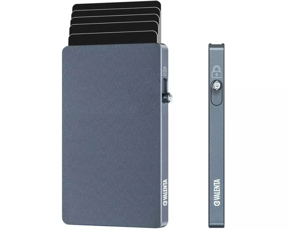 Valenta CardCase Aluminium MagSafe, Grau