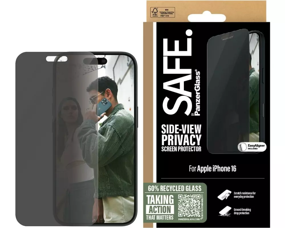 SAFE. Displayschutz Ultra Wide Fit Privacy iPhone 15/iPhone 16