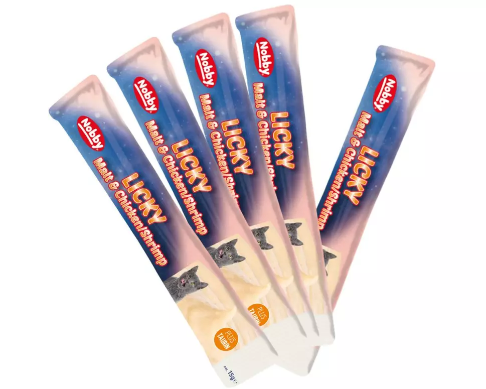 Nobby StarSnack Licky Malt & Huhn/Shrimps, 5 x 15 g