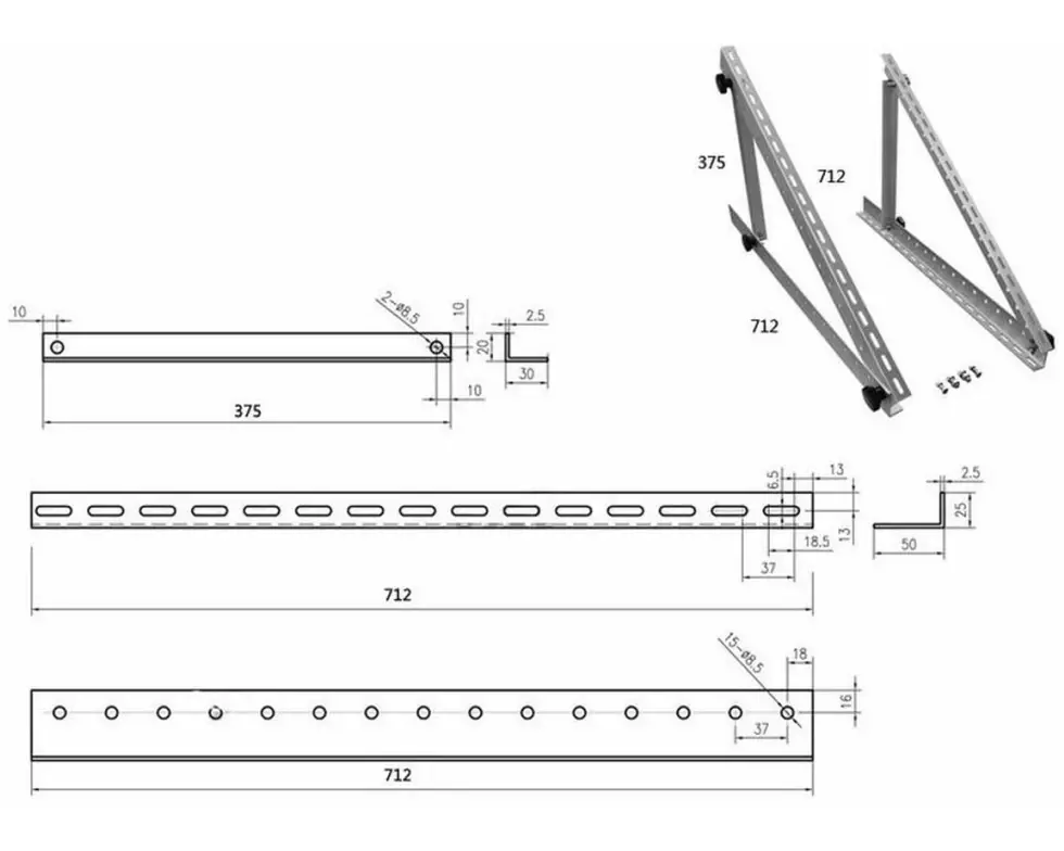 Swaytronic Montagekit Solar-System, 28-Zoll