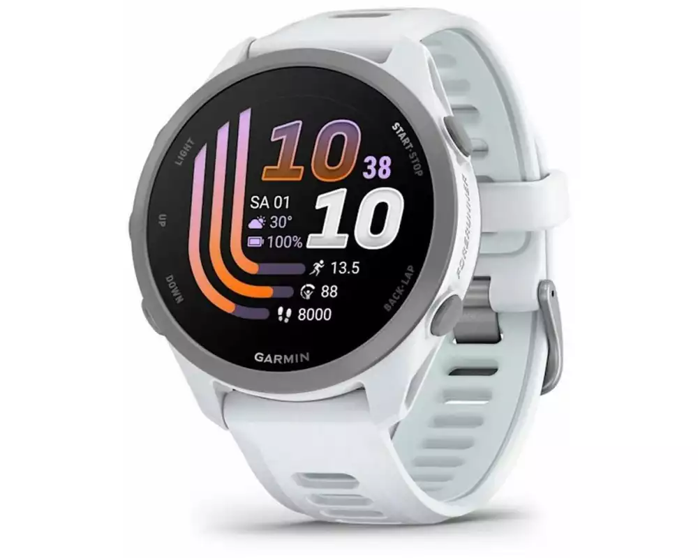 GARMIN Forerunner 170 OLED Silikon Weiss