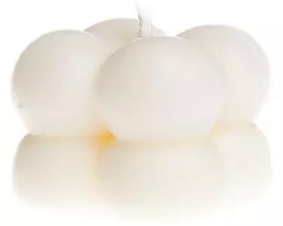 santabarbara THE LABEL Kerze Mini Bubble 3.5 x 3.5 cm, Crème