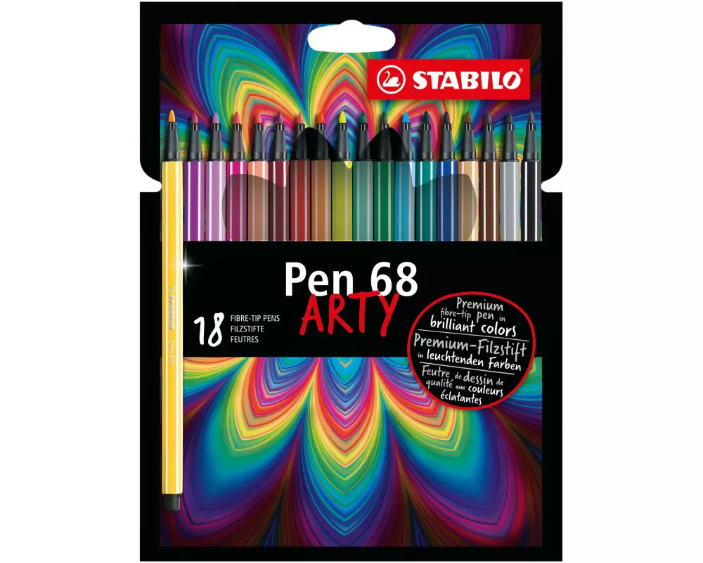 STABILO Brushpen Pen68 ARTY 18 Stück
