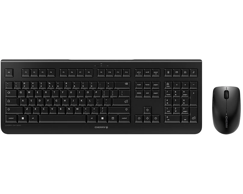 CHERRY DW 3000 Tastatur Maus enthalten Universal RF Wireless QWERTY US Englisch Schwarz