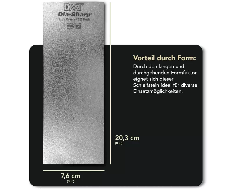 DMT Messerschärfer 8" Dia-Sharp Diamant-Bankstein EC
