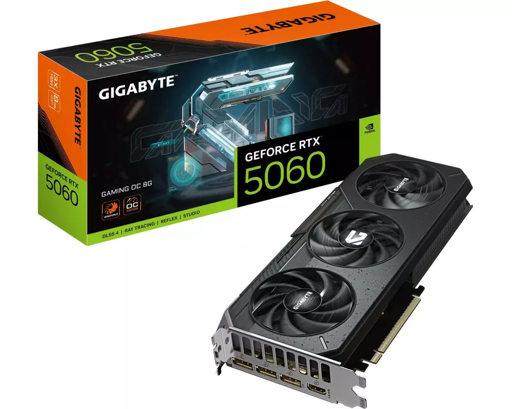 Gigabyte Grafikkarte GeForce RTX 5060 GAMING OC 8G