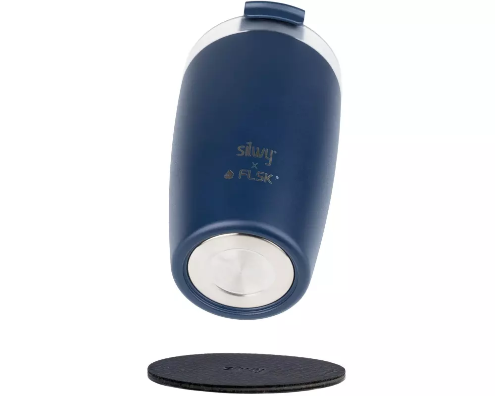 Silwy Magnet-Thermobecher Dunkelblau