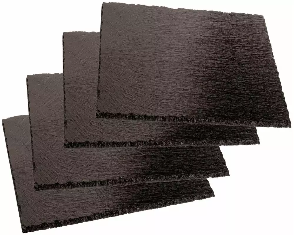 Paderno Servierplatte 4 Stück, Grau/Schwarz