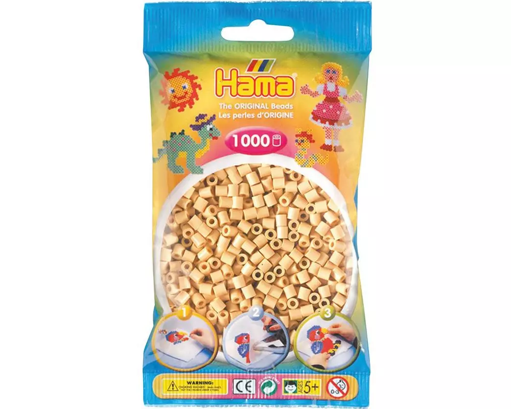Hama Bügelperlen midi 1000 Stück Beige