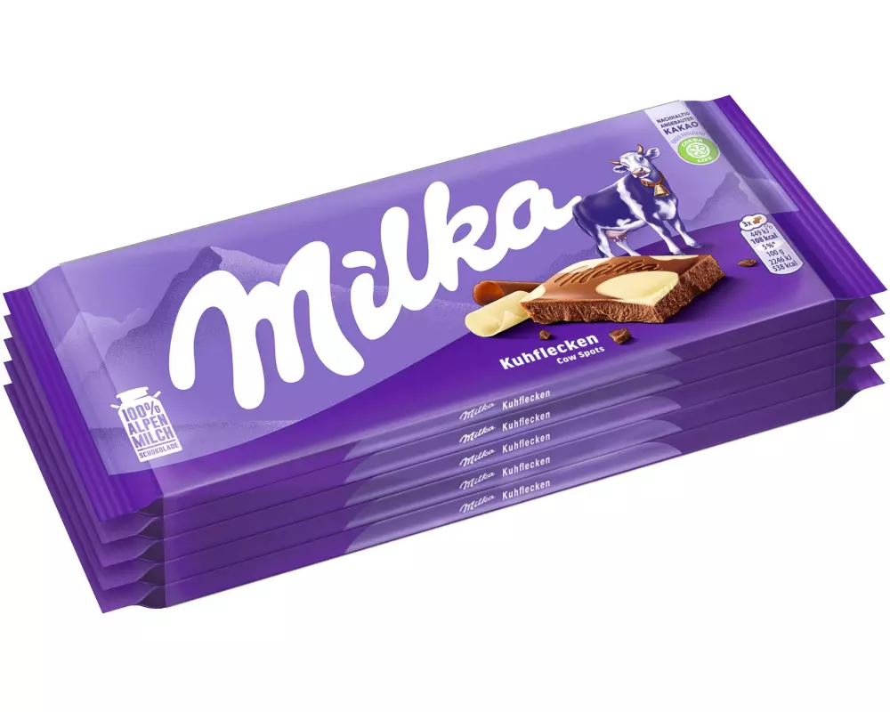 Milka Tafelschokolade Kuhflecken 5 x 90 g
