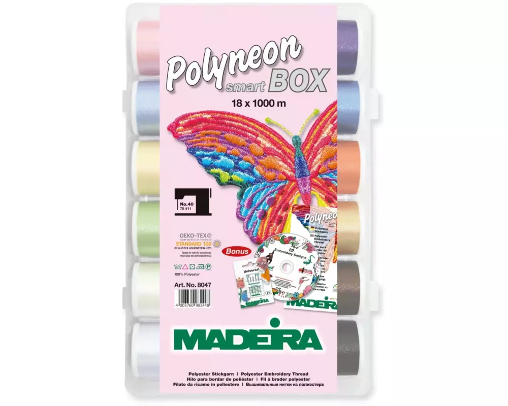 Madeira Stickgarn Polyneon Smartbox Mehrfarbig