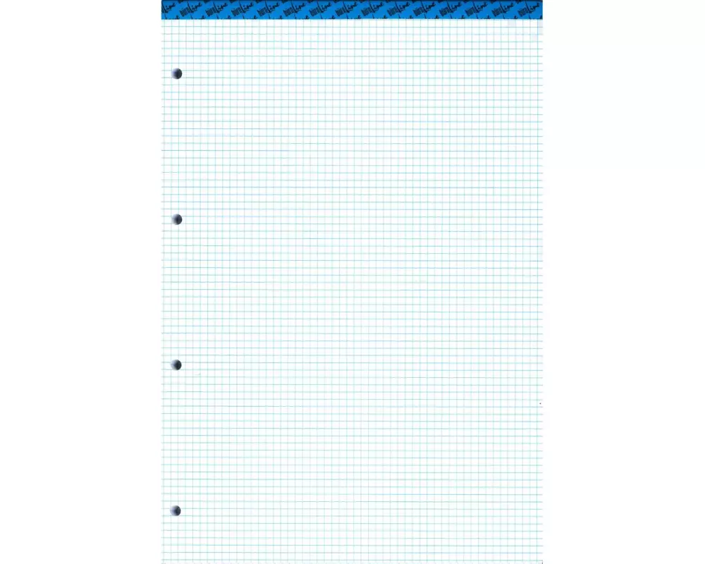 Büroline Notizblock A4, Weiss kariert, 100 Blatt