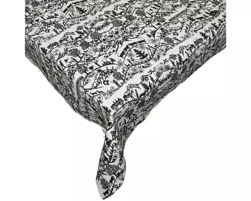 Hubatka Tischdecke Megaline, Scherenschnitt, 140 x 260 cm