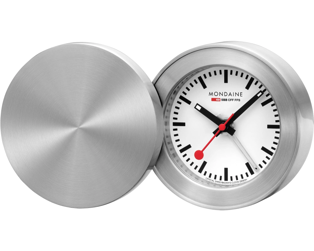 MONDAINE Reisewecker 50mm MSM64411 silber