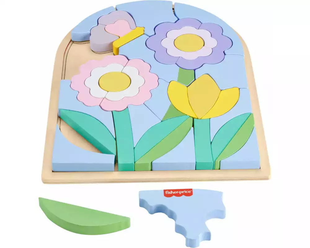 Fisher-Price Holz-Puzzle Blumengarten