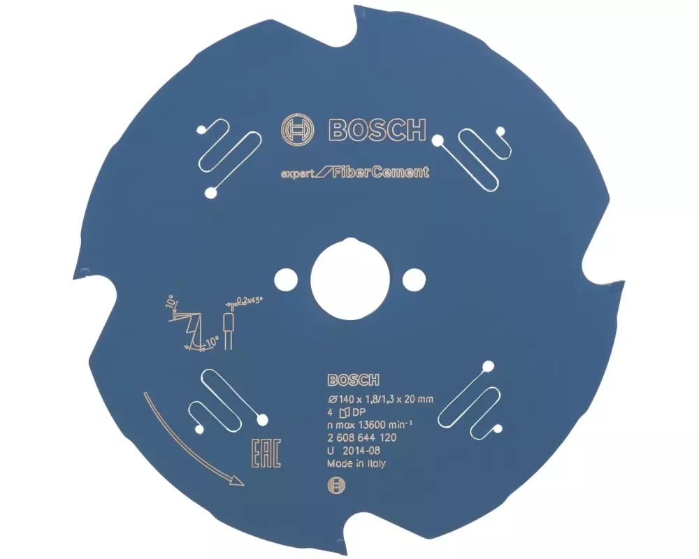 Bosch Professional Kreissägeblatt Expert Fibre Cement, 140 x 1.8 x 20 mm, Z 4