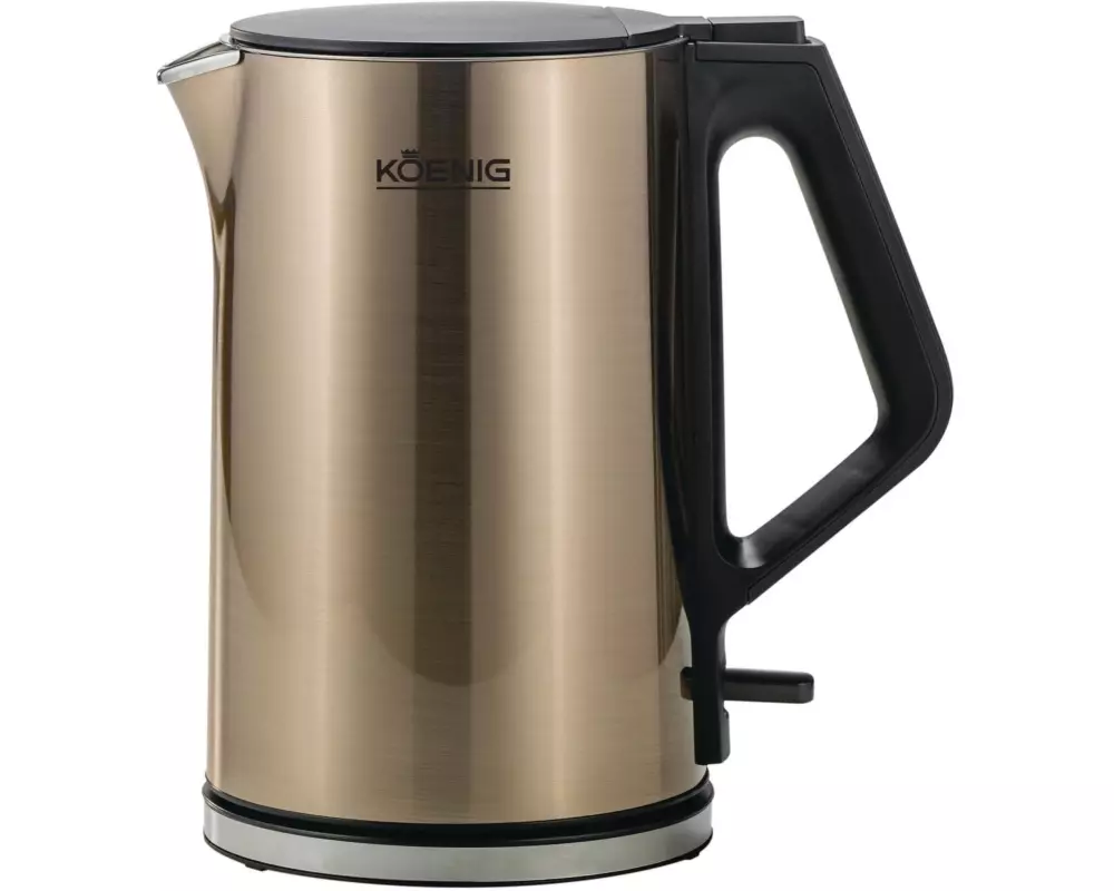 Koenig Wasserkocher Cool Touch 1.5 l, Chrom