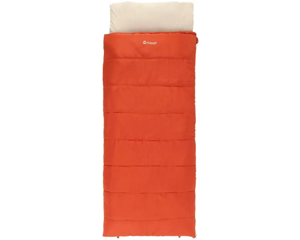 Outwell Schlafsack Contour Lux- Left zipper Polyester, Rot
